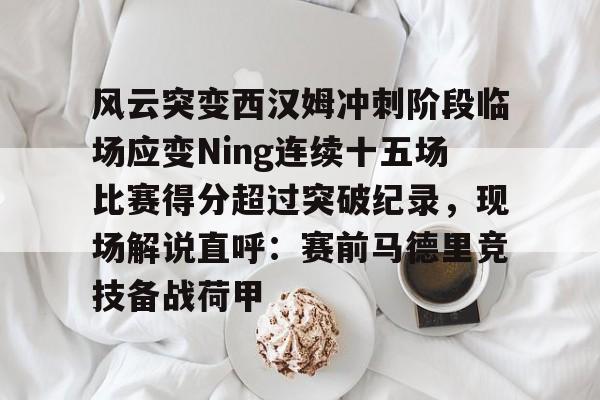 爱游戏在线服务-风云突变西汉姆冲刺阶段临场应变Ning连续十五场比赛得分超过突破纪录，现场解说直呼：赛前马德里竞技备战荷甲